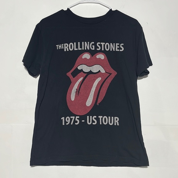 The Rolling Stones Black Graphic Cotton Tee Shirt Size Medium - Picture 2 of 5
